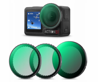 K&F Sada filtrů 3v1 Pl + Nd2-32 + černý difuzér 1/4 pro D...