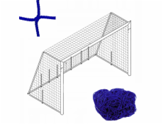 YakimaSport Fotbalová branka 3x2 m | tloušťka 4 mm | modrá barva