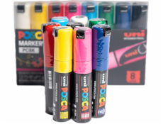 Uni Plakátový popisovač POSCA PC - sada 8 barev, 8 ks