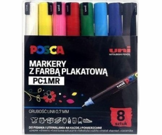 Uni Mitsubishi Pencil Plakátové fixy PC-1MR 8 barev POSCA...