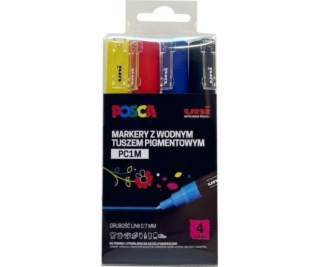 Uni Mitsubishi Pencil Popisovače plakátů PC-1M 4 barvy PO...