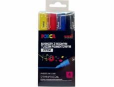 Uni Mitsubishi Pencil Popisovače plakátů PC-1M 4 barvy POSCA UNI