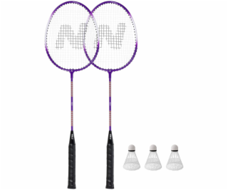 Nils NRZ2053 HLINÍKOVÁ / BADMINTONOVÁ SADA 2 RAKETY + 3 K...