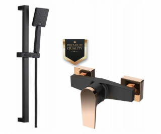 Invena SPRCHOVÁ BATERIE MIDNIGHT TREND ČERNÁ/ ZLATO RŮŽOVÁ