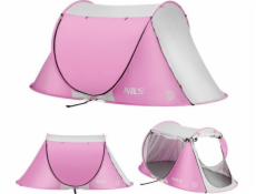 Nils Extreme Plážový stan NC3043 Růžový, samorozkládací