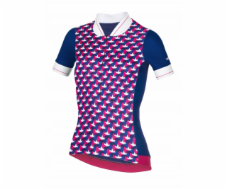 RH+ Dámský cyklistický dres zeroPreppy W, FUCSIA/TMAVĚ MO...