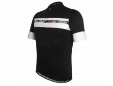 RH+ Cyklistický dres zeroAcademy FZ černobílý - S