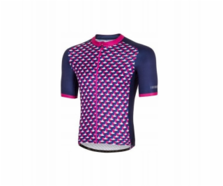 RH+ Cyklistický dres zeroPassion TMAVĚ MODRÝ/FUKSIA - M