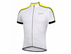 RH+ Cyklistický dres zeroPrime BÍLO-KYSELĚ ŽLUTÝ - L