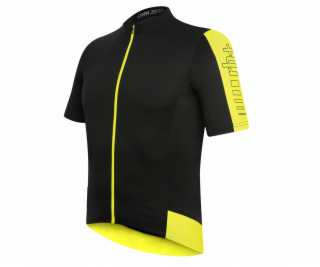 RH+ Cyklistický dres zeroEnergy FZ černo-kyselinově žlutý...