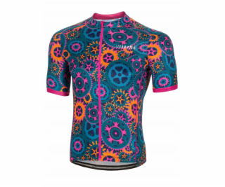 RH+ Cyklistický dres zeroPowers GREEN TEAL/FUCSIA - XXL