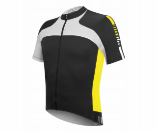 RH+ Cyklistický dres zeroAgility FZ černo-kyselinově žlut...