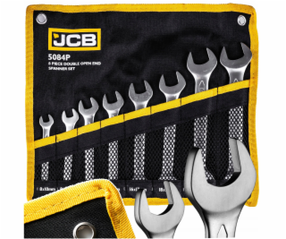 JCB Sada 8dílných otevřených klíčů (8-24 mm) na listu