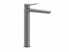 KFA 4522-712-61 / / MALAGA / UMYVADLOVÁ ARMATURA NA DESKOU S KLIK ZÁTKOU, PVD ŠEDÁ PÍSTOLOVÁ KOVÁ /