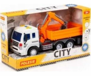 Polesie Polesie 96005 City, plošinový nákladní vůz s bagr...