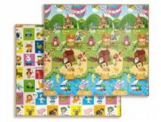 Milly Mally Skládací pěnová podložka s barevnými zvířátky T1