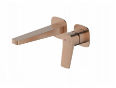 KFA 4529-810-34 / / MALAGA / PODOMÍTEK UMYVADLOVÉ BATERIE, NÁSTĚNNÁ, PVD KARTÁČOVANÁ RŮŽOVÉ ZLATO /