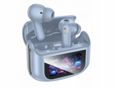 Hoco Bezdrátová sluchátka TWS ANC ENC EQ21 s dotykovou obrazovkou, modrá