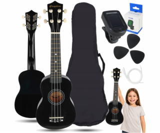 LUNA GUITARS SUPRIMO UK21 SET BK sopránové ukulele 21 ks ...