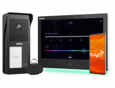 Eura Dvouvodičový video interkom VDP-49A3-2TY černý Tuya