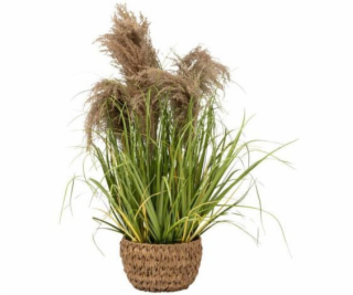 Atmosphera Umělá tráva MAXIME v proutěném květináči, 80 cm
