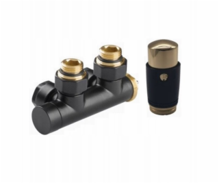 Invena Spodní připojovací sada DUOPLEX PROV, černo/zlatá ...