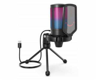 Fifine Studiový kondenzátorový mikrofon A6V AMPLIGAME RGB...