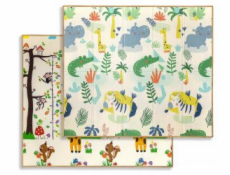 Milly Mally Skládací pěnová podložka Play Savanna and Tree T1