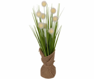 Atmosphera Umělá tráva LARI v jutovém květináči, 41 cm