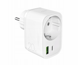 Puro Nabíječka 20W Power Delivery se zástrčkou a zásuvkou...