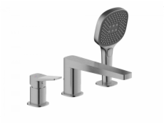 Celto 4525-210-61 / KFA / MALAGA / VANOVÁ KOUPITELKA, 3-DÍROVÁ, PODLAHOVÁ, PVD PISTOLOVÁ KOV ŠEDÁ /