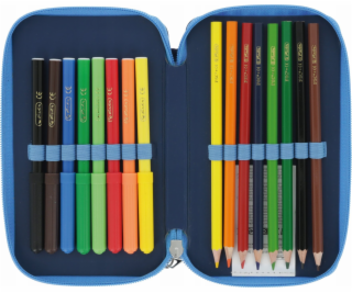 Herlitz Penál Dvojitý pouzdro Herlitz 23 dílů Hlubokomořský