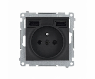 Schneider Electric JEDNODUCHÁ ZÁSUVKA S USB NAPÁJENÍM DGZ...