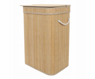 Gockowiak Bambusový koš na prádlo s víkem, 80 l