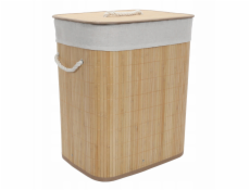 Songmics Bambusový koš na prádlo s odnímatelným vakem, 60 l