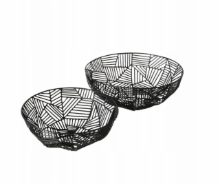 Boltze GRAPHINA kovové dekorativní misky, 2 ks. O 25-30 cm