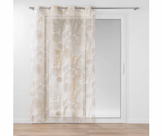 Douceur d`Interieur Závěs s očky a metalickým potiskem, M...