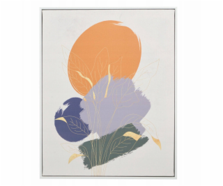 Giftdecor Obraz v bílém rámu SOLARA kruhový motiv, 40 x 7...