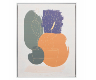 Giftdecor Obraz v bílém rámu SOLARA kruhový motiv, 40 x 7...