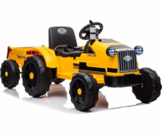 Lean Cars Bateriový traktor s přívěsem CH9959 žlutý