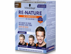 NoName Schwarzkopf Re-Nature barva na vlasy tmavě hnědá pro muže
