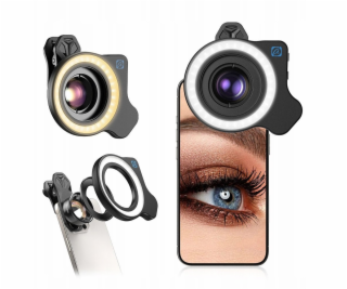 Apexel Kroužkové makro LED světlo pro fotoaparát telefonu...