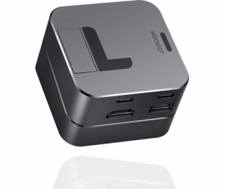 Joyroom Dokovací stanice/replikátor USB-C (S-H121 šedá)