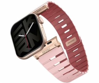SKINARMA Řemínek Gemini pro Apple Watch 42/41/40 mm růžový