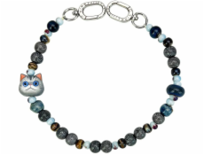 IMPACTO GIFTS Přívěsek na ruku s taškou Nimmy New Big Eye Cute Pets 2.0 šedý