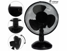 UN STOLNÍ VENTILÁTOR 23 CM ČERNÝ