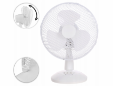 UN STOLNÍ VENTILÁTOR 30 CM BÍLÝ