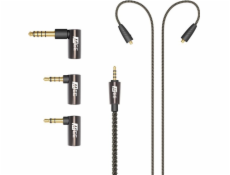 MEE audio Grafitový audio kabel MEE MMCX OFC 2,5 mm/3,5 mm/4,4 mm
