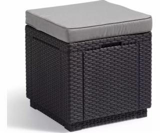 Allibert Allibert Pouf s úložným prostorem, grafit, 213785