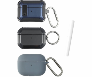 4smarts Sada pouzder Alpha pro AirPods Pro 2.3er modrá.še...